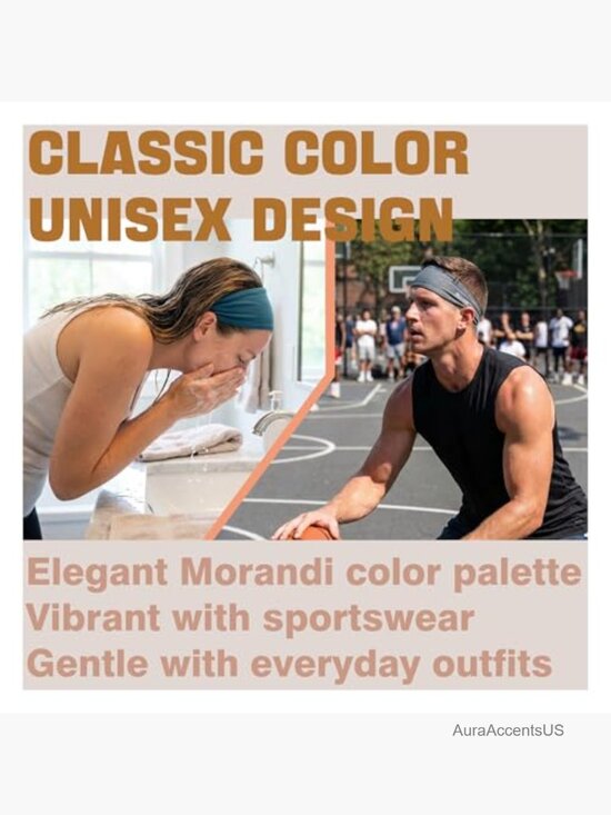 Anti-Slip Ultra-Light Wide Headband for Sports Yoga Running Gym main image 4